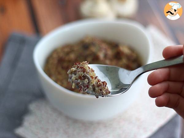 Risotto z komosą ryżową i grzybami - Przygotowanie krok 5