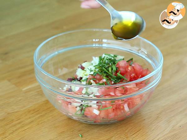 Tatar z szynki, melona i pomidorów - Przygotowanie krok 3