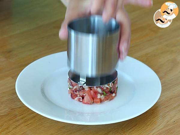 Tatar z szynki, melona i pomidorów - Przygotowanie krok 4
