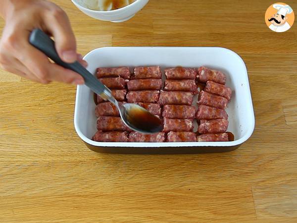 Karmelizowane kiełbaski na aperitif - Przygotowanie krok 3
