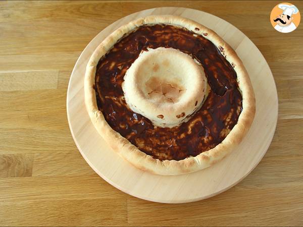 Pizza z Kit Kat i jogurtem czekoladowym Danette - Przygotowanie krok 4