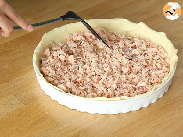 Szybka i łatwa quiche z łososiem - Przygotowanie krok 3
