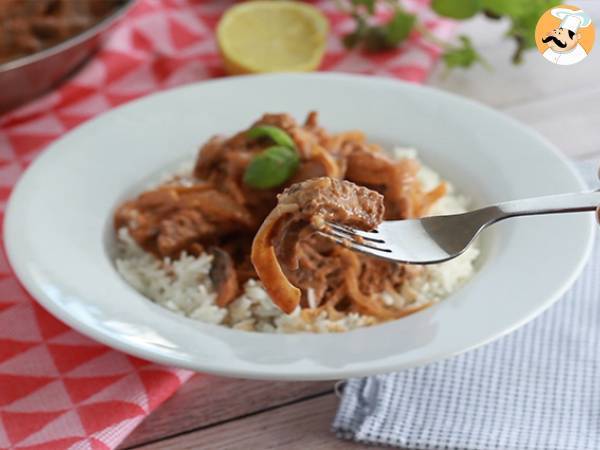Szybki i łatwy Stroganow wołowy - Przygotowanie krok 7