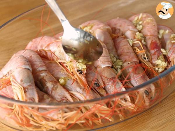 Pieczone krewetki z czosnkiem i ziołami - Przygotowanie krok 3