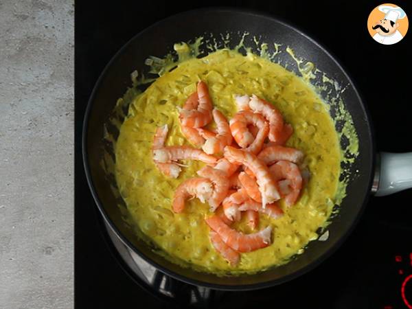 Ekspresowe curry z krewetek z mlekiem kokosowym - Przygotowanie krok 3