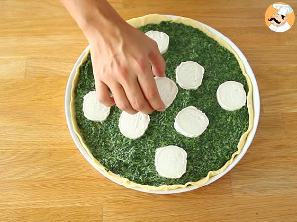Quiche ze szpinakiem i serem kozim - Przygotowanie krok 3