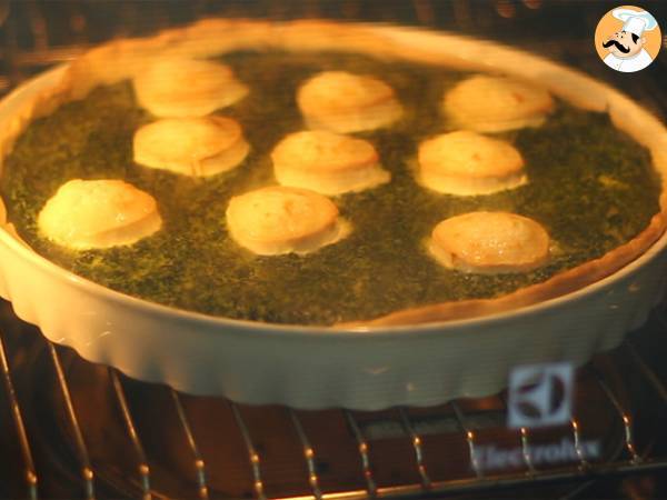 Quiche ze szpinakiem i serem kozim - Przygotowanie krok 4