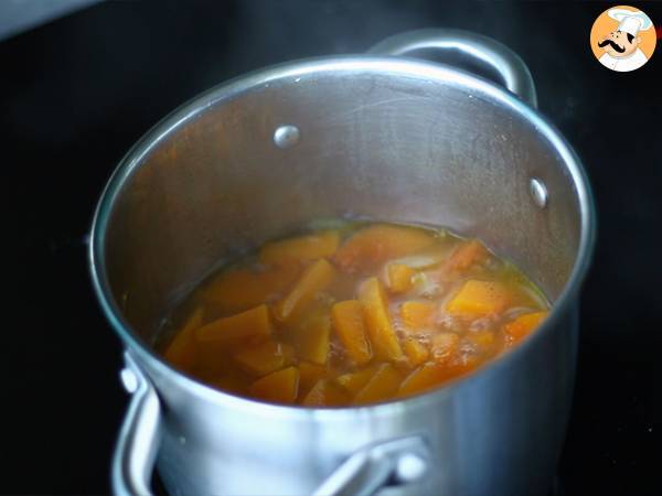 Zupa krem z dyni piżmowej - Przygotowanie krok 4