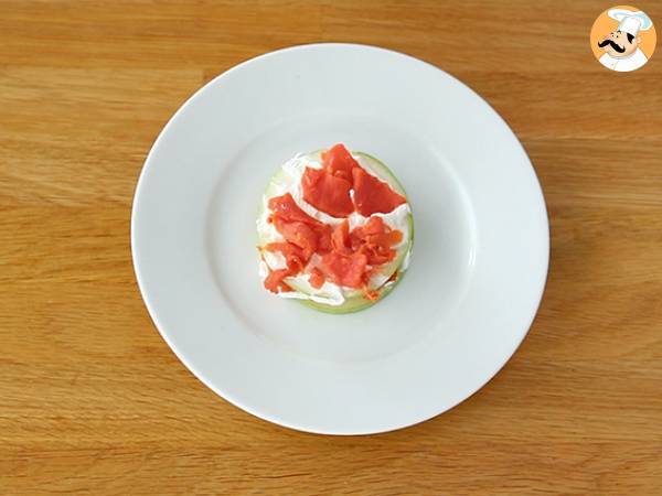 Mille feuille z łososiem i zielonym jabłkiem - Przygotowanie krok 4