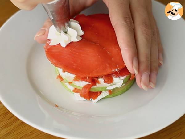 Mille feuille z łososiem i zielonym jabłkiem - Przygotowanie krok 5