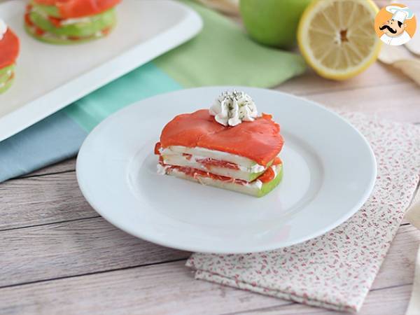 Mille feuille z łososiem i zielonym jabłkiem - Przygotowanie krok 6