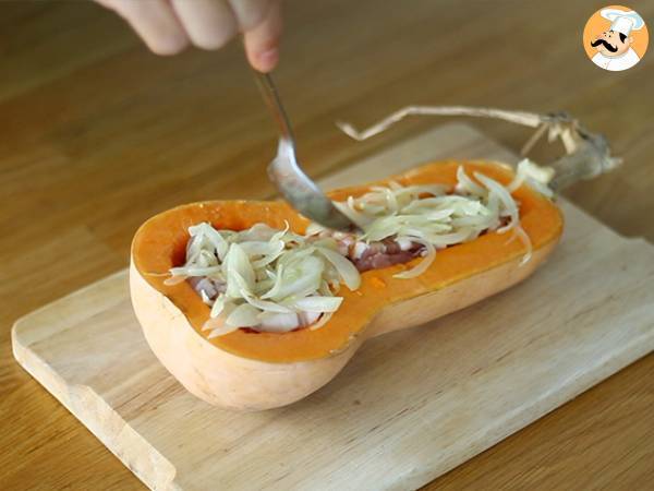 Courgiflette - dynia piżmowa w stylu tartiflette - Przygotowanie krok 2
