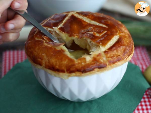 Zupa porowo-ziemniaczana w cieście francuskim - Przygotowanie krok 8