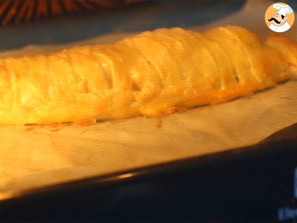 Ryba w cieście francuskim ze szpinakiem i serem mozzarella - Przygotowanie krok 5