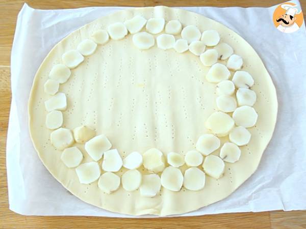 Tarta z ciasta francuskiego z topinamburem - Przygotowanie krok 2