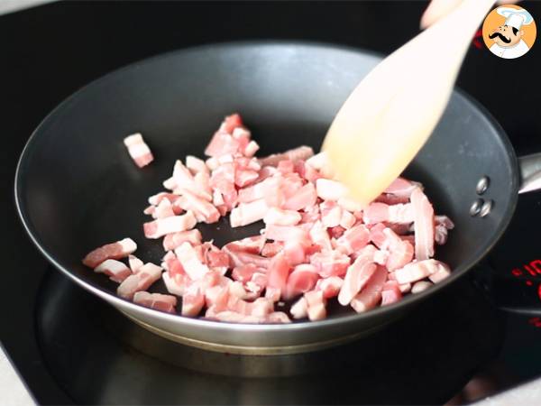Biała kapusta z boczkiem - Przygotowanie krok 1