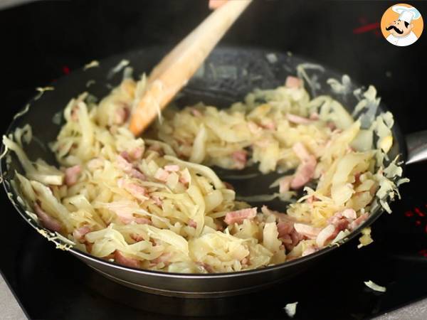 Biała kapusta z boczkiem - Przygotowanie krok 4