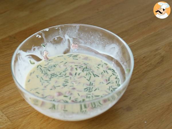 Quiche z jajkami i szynką - Przygotowanie krok 3