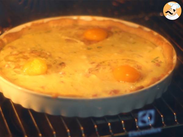 Quiche z jajkami i szynką - Przygotowanie krok 6