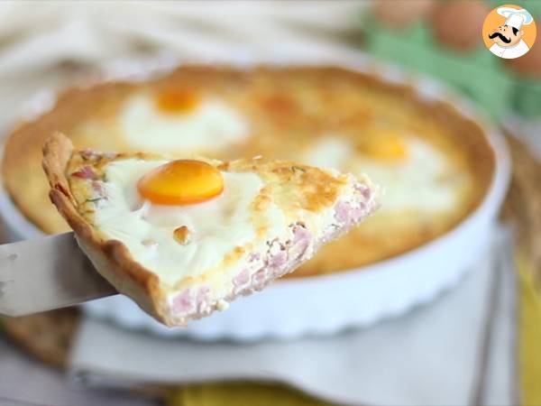 Quiche z jajkami i szynką - Przygotowanie krok 7