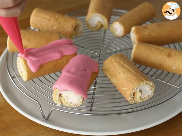 Mini bułeczki truskawkowe, Różowe Pantery - Przygotowanie krok 10