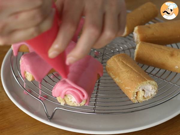 Mini bułeczki truskawkowe, Różowe Pantery - Przygotowanie krok 11