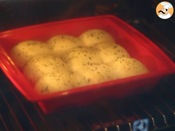 Bułeczki do pizzy, małe bułeczki nadziewane szynką i serem - Przygotowanie krok 7