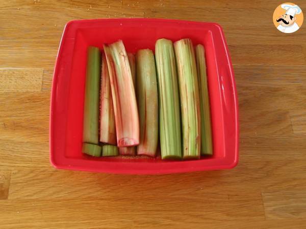 Odwrócone ciasto z rabarbarem - Przygotowanie krok 3