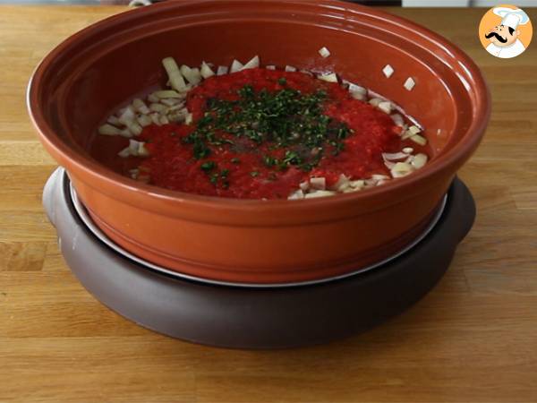 Tajine z kefty (klopsiki z mięsa mielonego z przyprawami i ziołami) - Przygotowanie krok 1