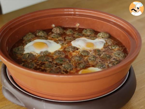 Tajine z kefty (klopsiki z mięsa mielonego z przyprawami i ziołami) - Przygotowanie krok 7
