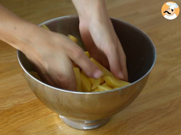 Chrupiące frytki z piekarnika - Przygotowanie krok 2