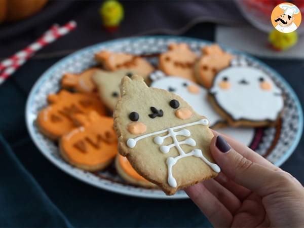Halloweenowe kruche ciasteczka Molang - Przygotowanie krok 11