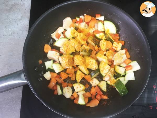 Ekspresowy kuskus (kurczak i warzywa) - Przygotowanie krok 2