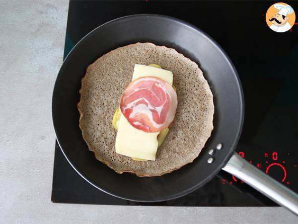 Galette gryczana z serem raclette - Przygotowanie krok 2