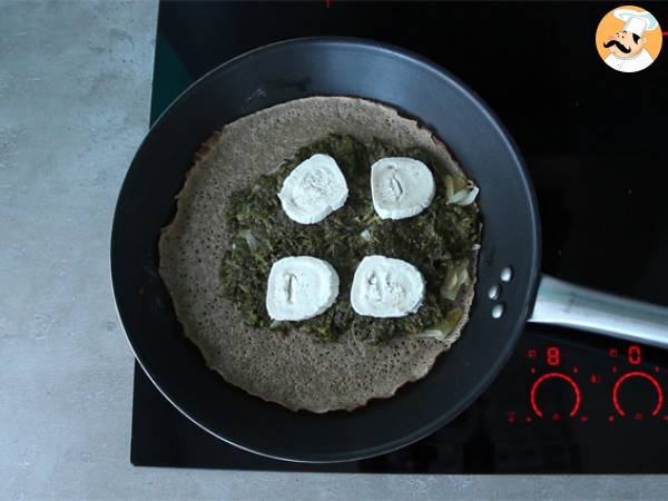 Galette z serem kozim i szpinakiem - Przygotowanie krok 2