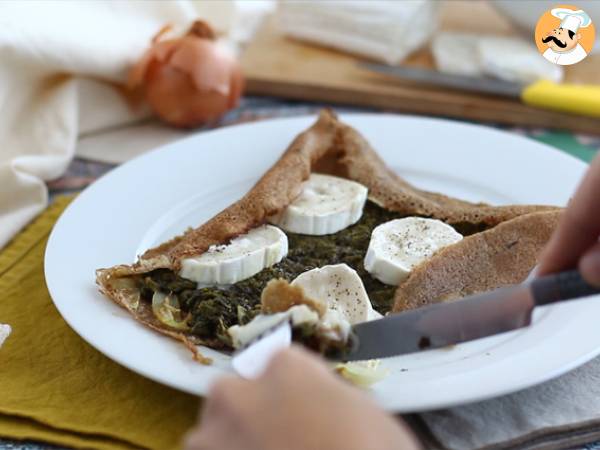 Galette z serem kozim i szpinakiem - Przygotowanie krok 4