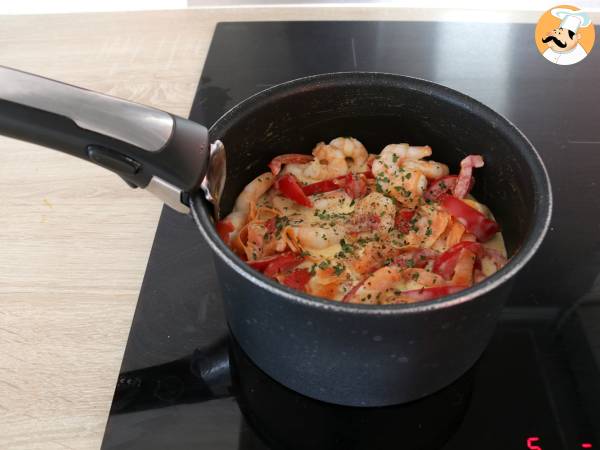 Makaron tajski (makaron kokosowy z krewetkami i warzywami) - Przygotowanie krok 2