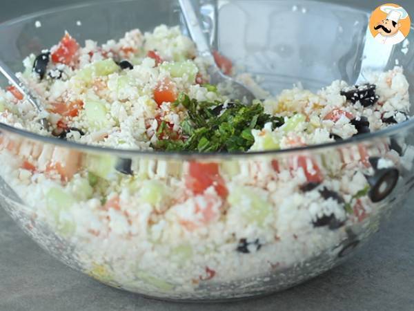 100% wegetariańskie tabbouleh z kalafiora - Przygotowanie krok 2