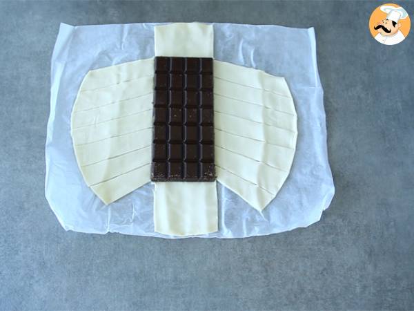 Czekoladowe ciasto francuskie - Przygotowanie krok 1