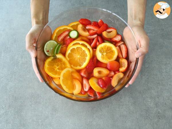 Sangria z białym winem - Biała Sangria - Przygotowanie krok 3