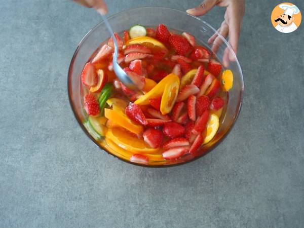 Sangria z białym winem - Biała Sangria - Przygotowanie krok 4