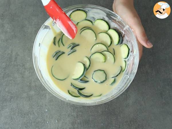 Clafoutis z cukinii i kozim serem - Przygotowanie krok 2