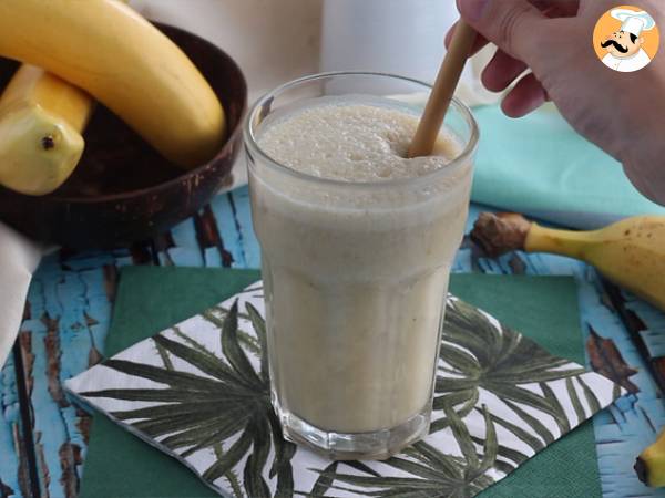 Bananowo-waniliowy koktajl mleczny - Przygotowanie krok 3