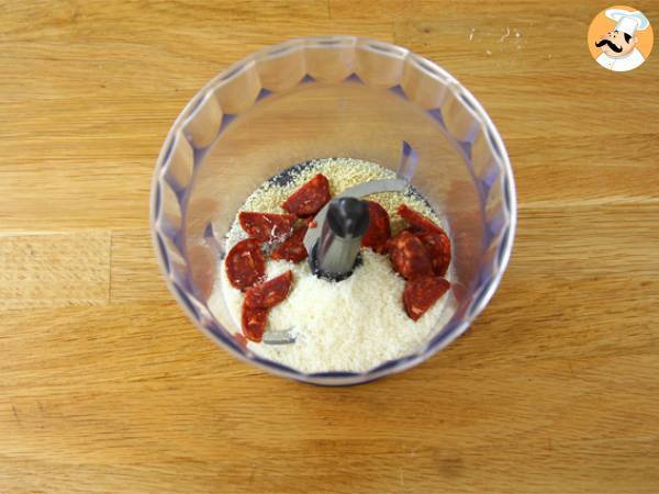 Dorsz w panierce z chorizo - Przygotowanie krok 1