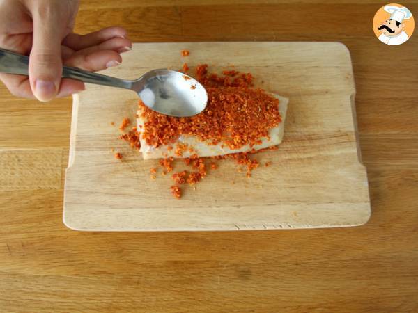 Dorsz w panierce z chorizo - Przygotowanie krok 2