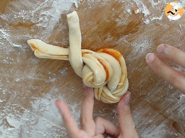 Plecione brioszki z morelami - Przygotowanie krok 7
