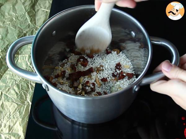 Zestaw do risotto z grzybami i suszonymi pomidorami - Przygotowanie krok 3
