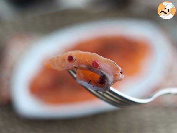 Gravlax, marynowany łosoś w szwedzkim stylu - Przygotowanie krok 6