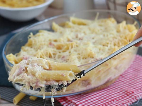 Zapiekanka makaronowa z szynką i serem - Przygotowanie krok 5