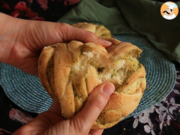 Plecione bułki z zielonym pesto - Przygotowanie krok 8